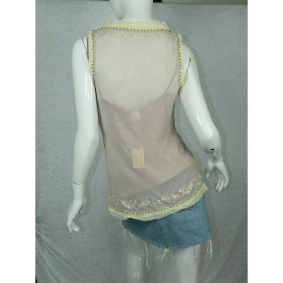 GOLD HAWK Cami Top  Size Medium Y2K  Silk Pink Mauve Detectable Lining - Picture 8 of 8